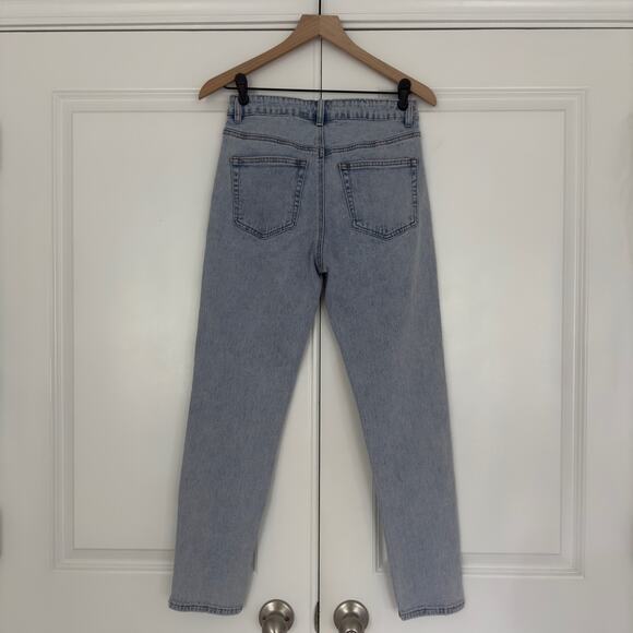 Princess Polly Careline Jeans Light Wash Cotton Spandex Stretch 5-pocket button - Picture 2 of 9